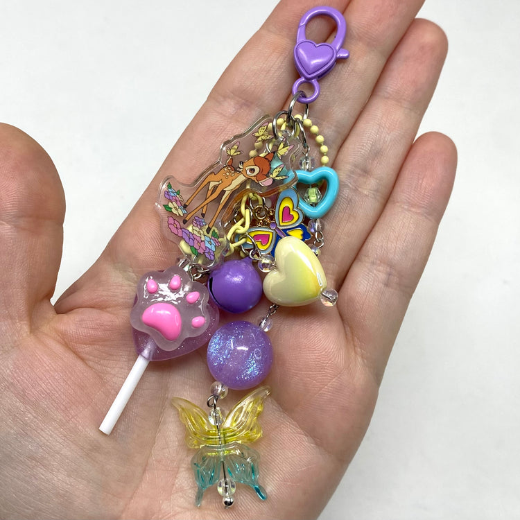 Deer Butterflies Bagcharm