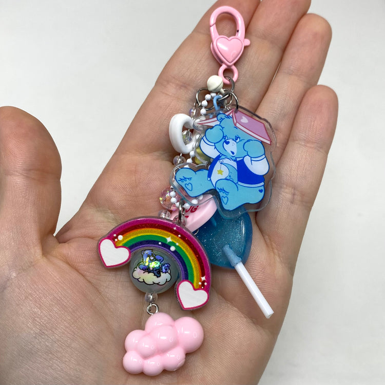Pink & Blue Bear Bagcharm