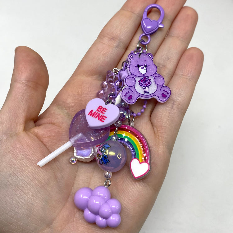 Purple Bear Bagcharm