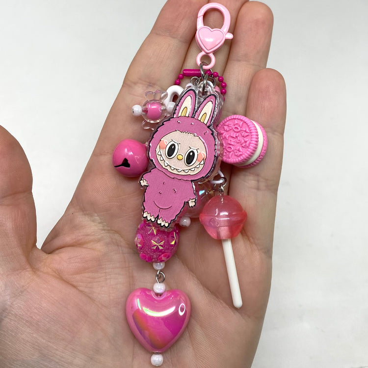 Pink Monster Bagcharm