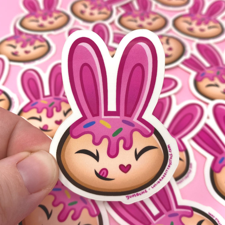 Yumbunz Donut Bunny Vinyl Sticker
