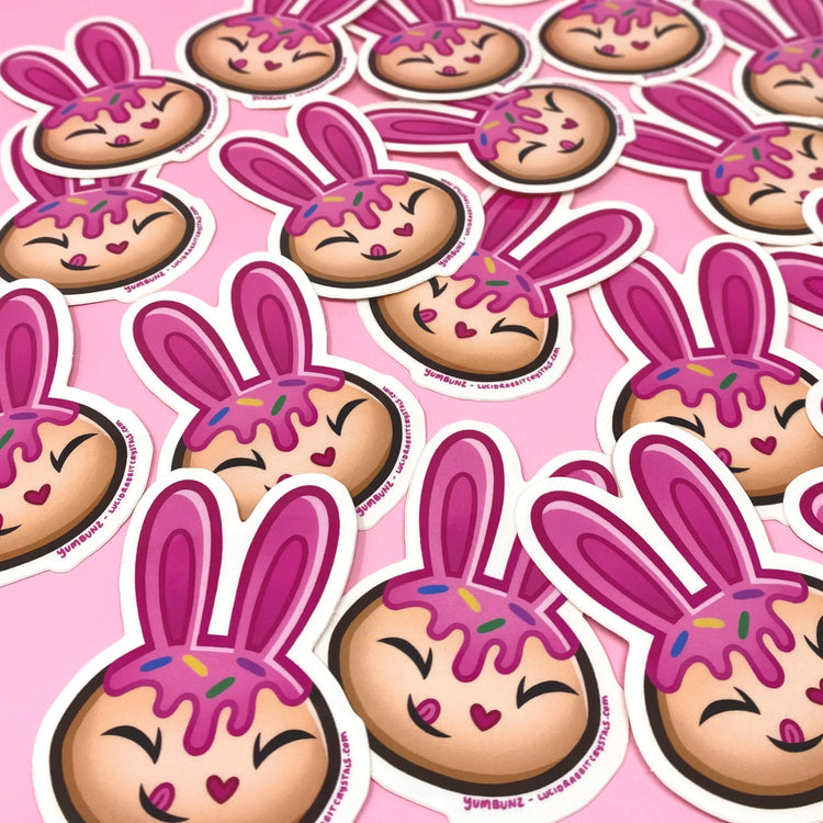 Yumbunz Donut Bunny Vinyl Sticker