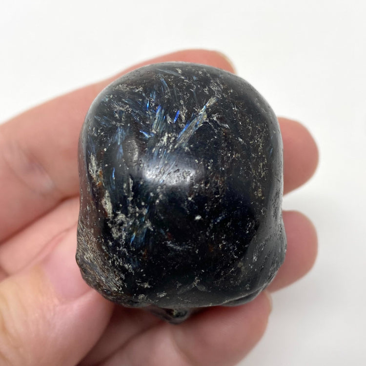 Arfvedsonite Alien Head Carving