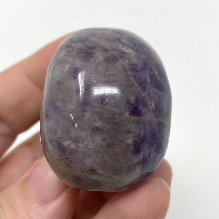 Chevron Amethyst Skull Carving