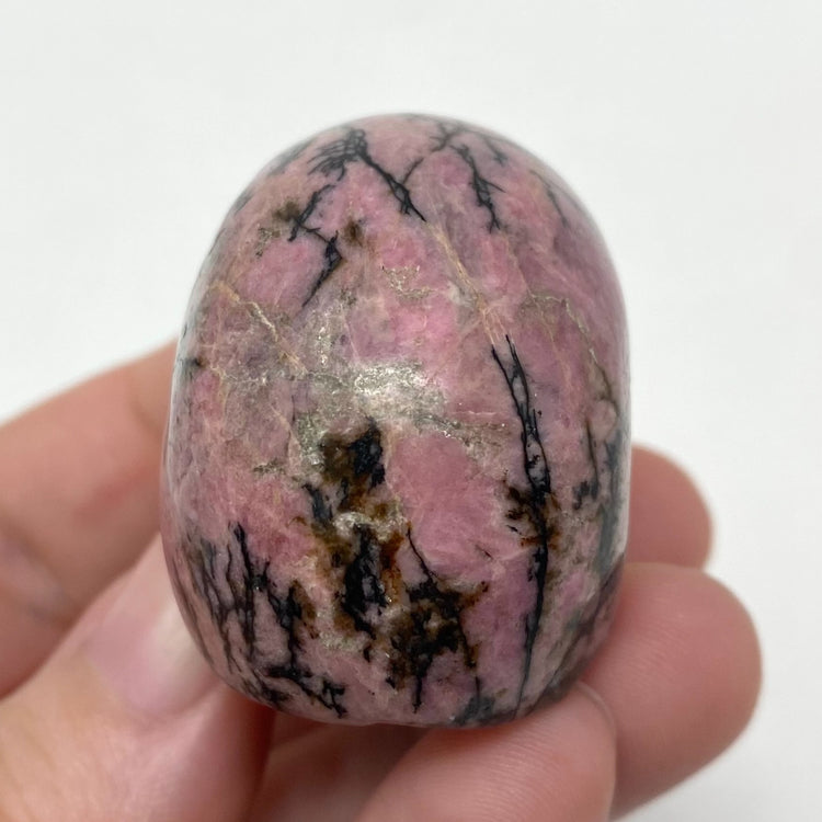 Rhodonite Skull Carving 2