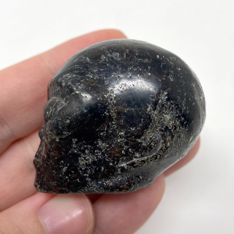 Arfvedsonite Alien Head Carving