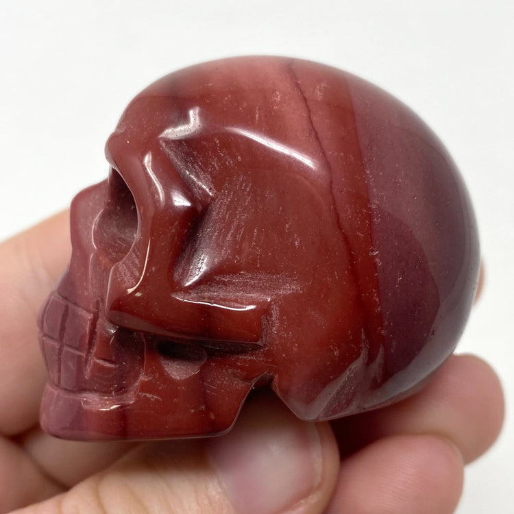 Mookaite Crystal Skull Carving 2