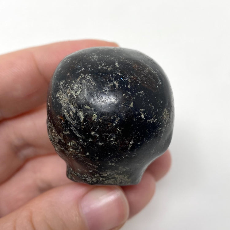 Arfvedsonite Alien Head Carving