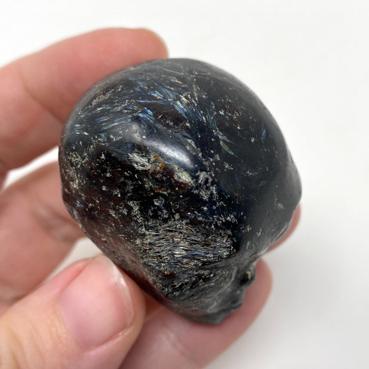 Arfvedsonite Alien Head Carving