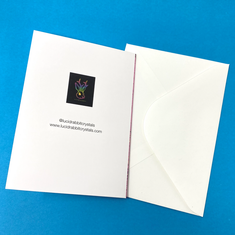 Crystal Dream (Blue) Greeting Card 4x6