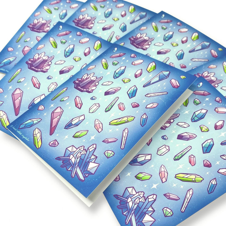 Crystal Dream (Blue) Greeting Card 4x6