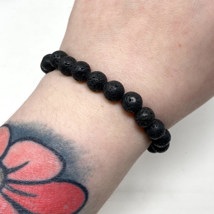 Lava Stone Bracelet 8mm Beads