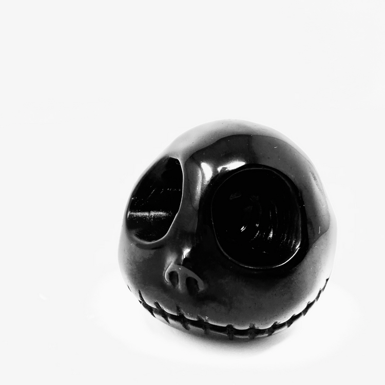 Large Black Obsidian Head Carving