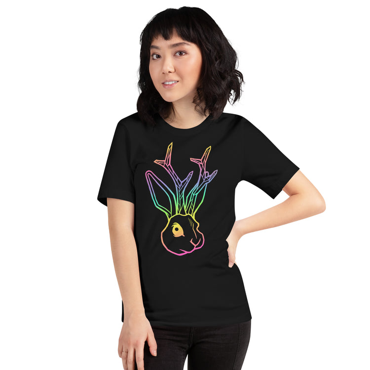 Lucid Rabbit Rainbow Logo Unisex t-shirt
