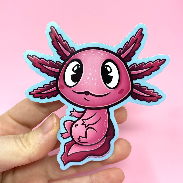 Jimmy Bubblegump Axolotl Vinyl Sticker