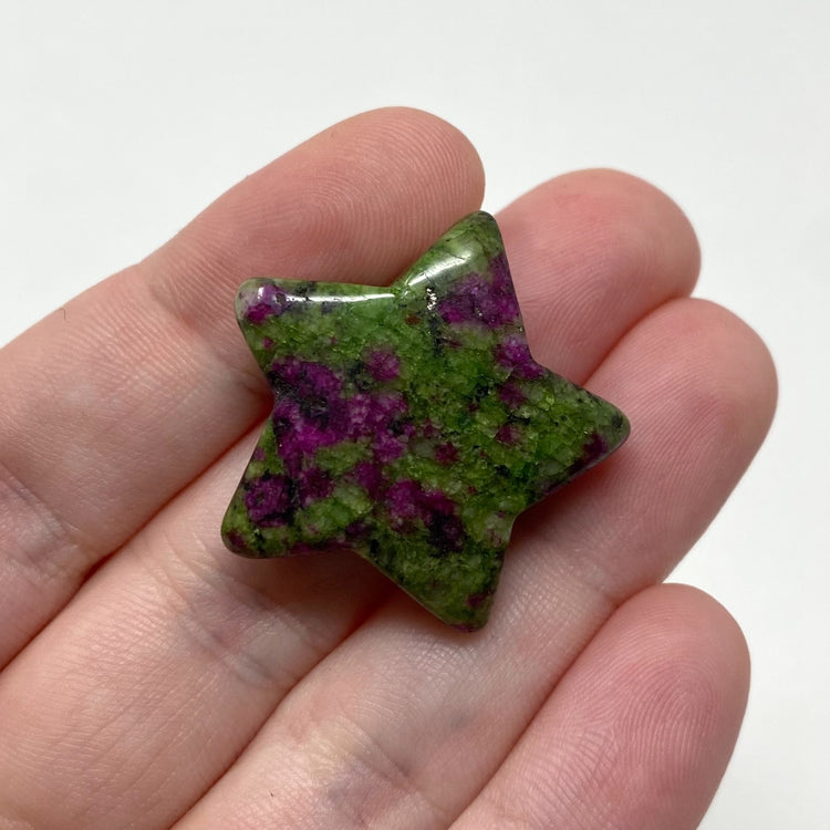 Ruby Zoisite Crystal Star Carving 1