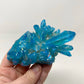 Aqua Light Blue Aura Quartz Crystal Cluster