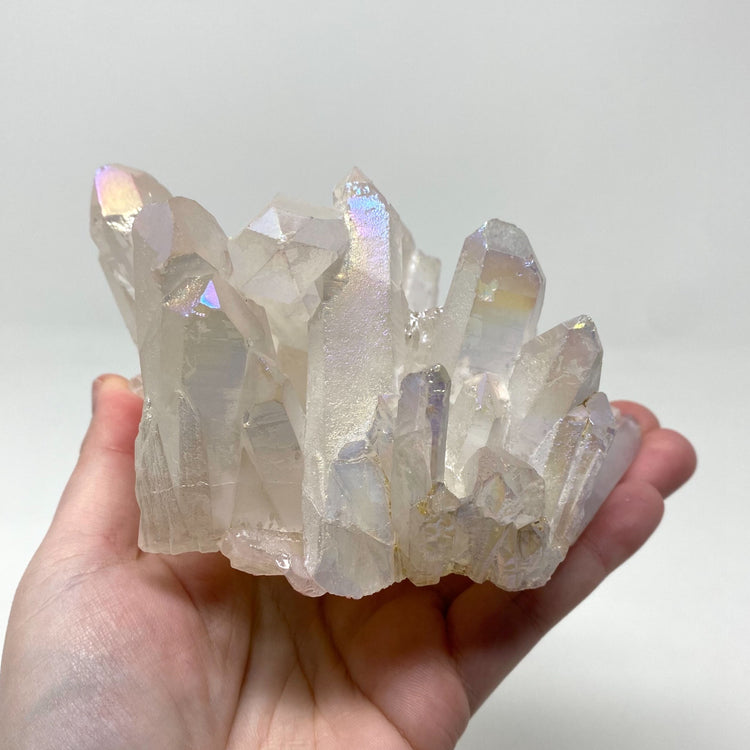 Angel Aura Quartz Crystal Cluster