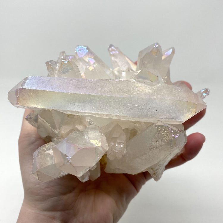 Angel Aura Quartz Crystal Cluster