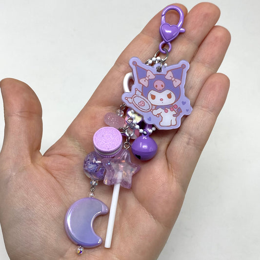 Purple Moon Bagcharm