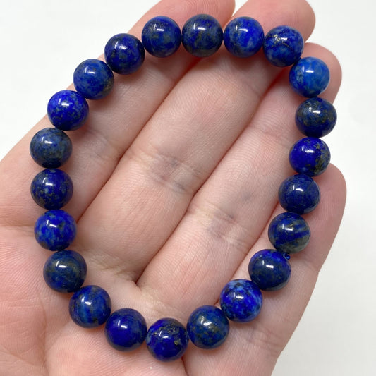 Lapis Lazuli Crystal Gemstone Bracelet 8mm Beads