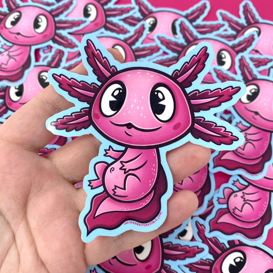 Jimmy Bubblegump Axolotl Vinyl Sticker