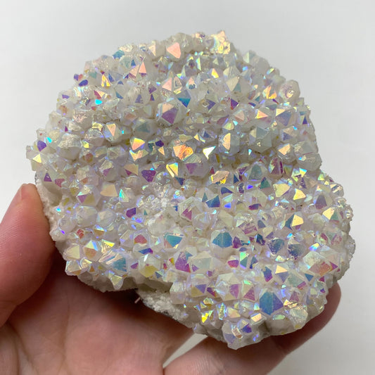 Confetti Aura Quartz Crystal Cluster