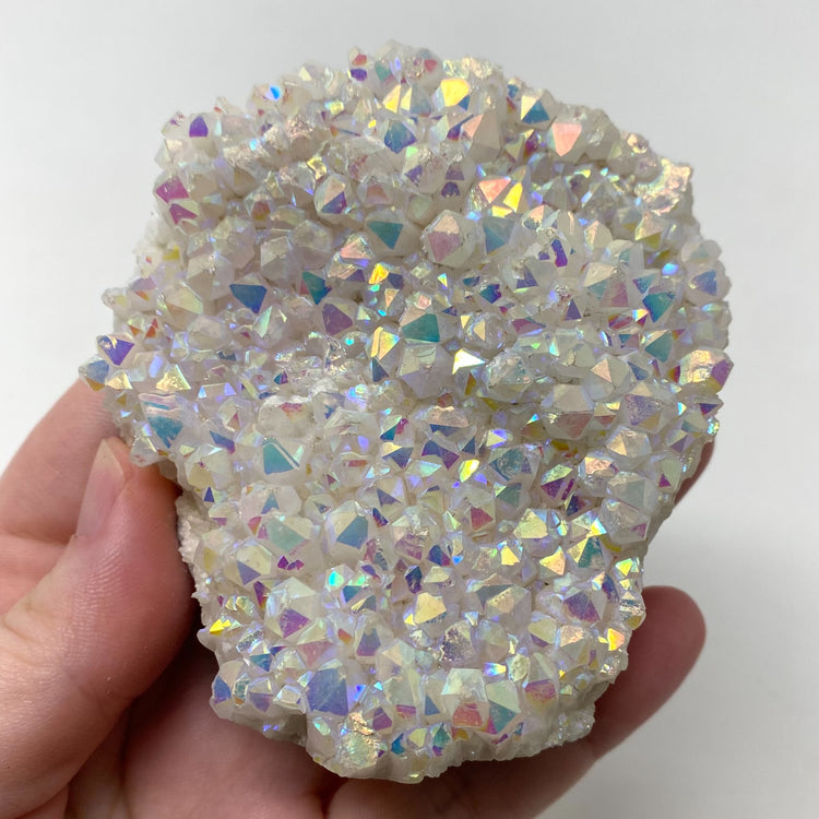 Confetti Aura Quartz Crystal Cluster