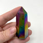 Rainbow Titanium Aura Quartz Tower