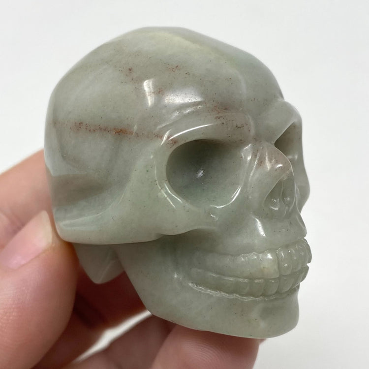 Caribbean Calcite Quartz Skull Carving 2