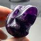 Purple Fluorite Skull Carving