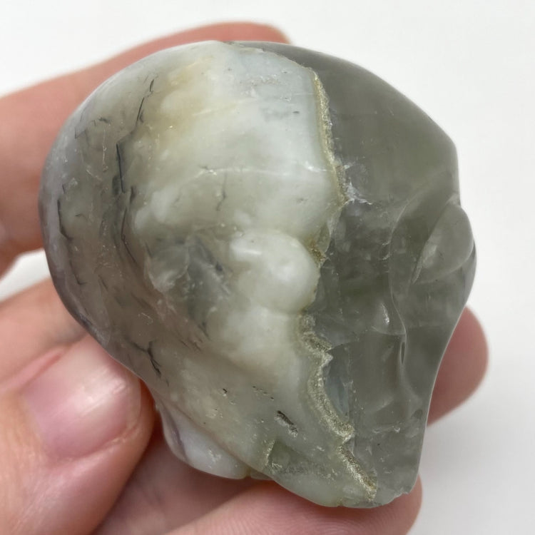 Fluorite Alien Head Carving