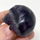 Purple Fluorite Skull Carving