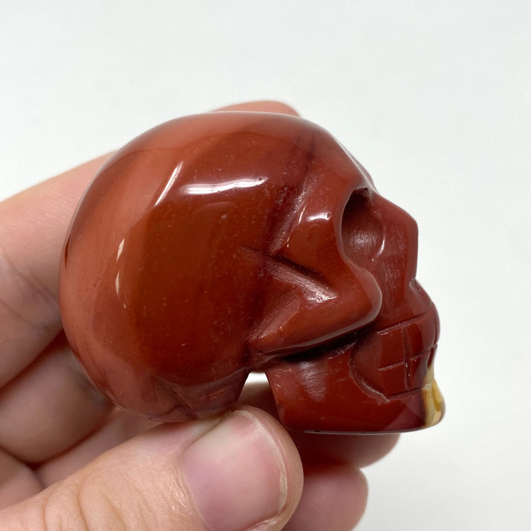 Mookaite Skull Carving