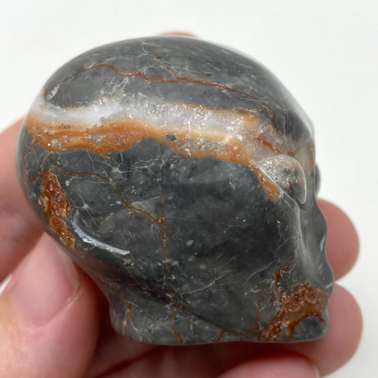 Map Stone Jasper Alien Head Carving 2