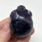 Purple Fluorite Skull Carving