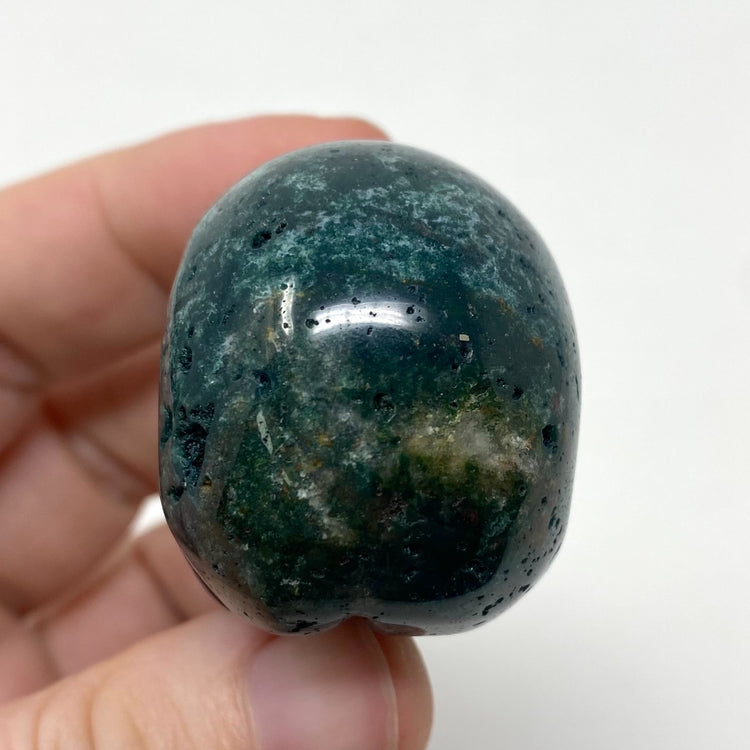 Ocean Jasper Skull Carving 2