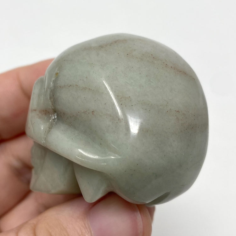 Caribbean Calcite Quartz Skull Carving 2