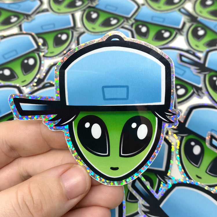 Tomlien Alien Holographic Glitter Vinyl Sticker