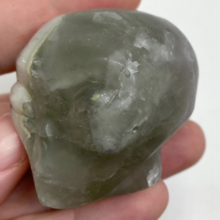 Fluorite Alien Head Carving