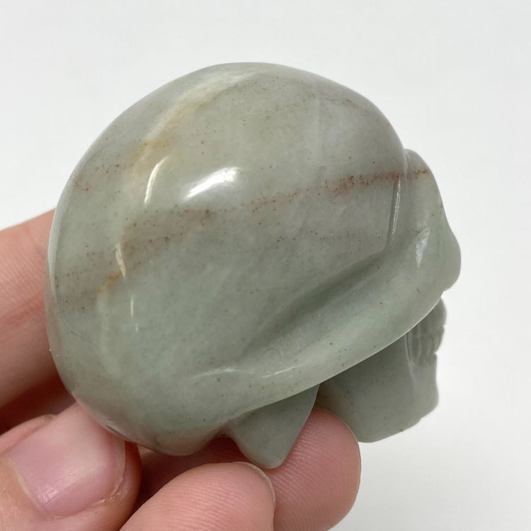 Caribbean Calcite Quartz Skull Carving 2