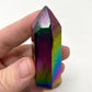 Rainbow Titanium Aura Quartz Tower