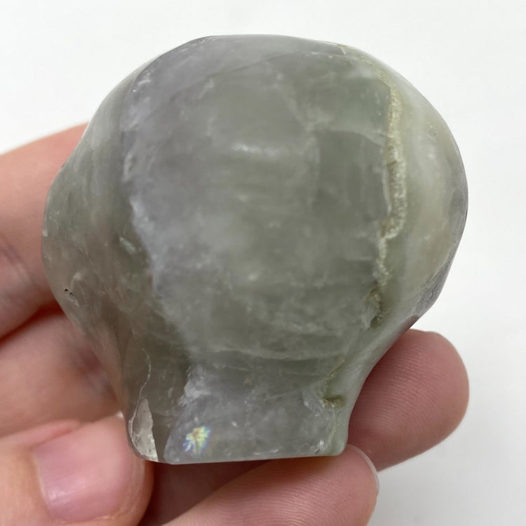 Fluorite Alien Head Carving