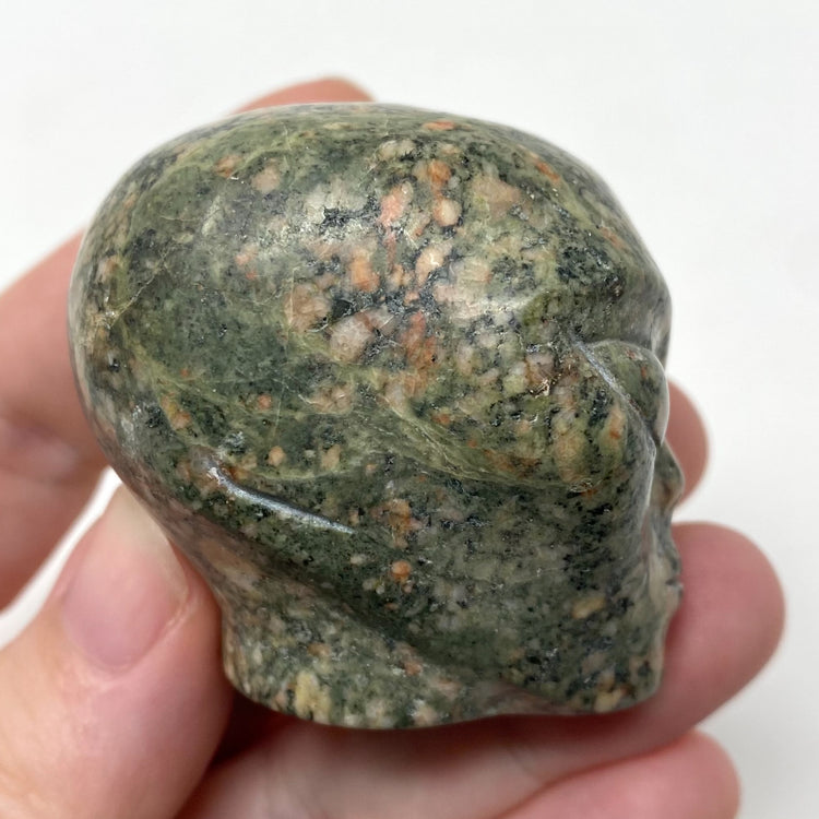 Unakite Alien Head Carving