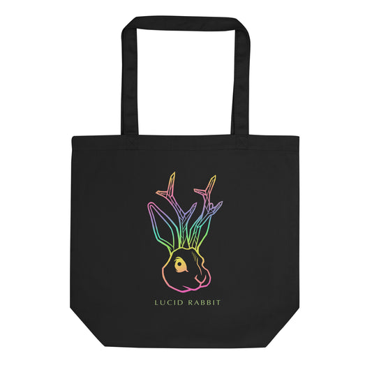 Lucid Rabbit Rainbow Logo Eco Tote Bag