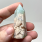 Blue Flower Agate Tower