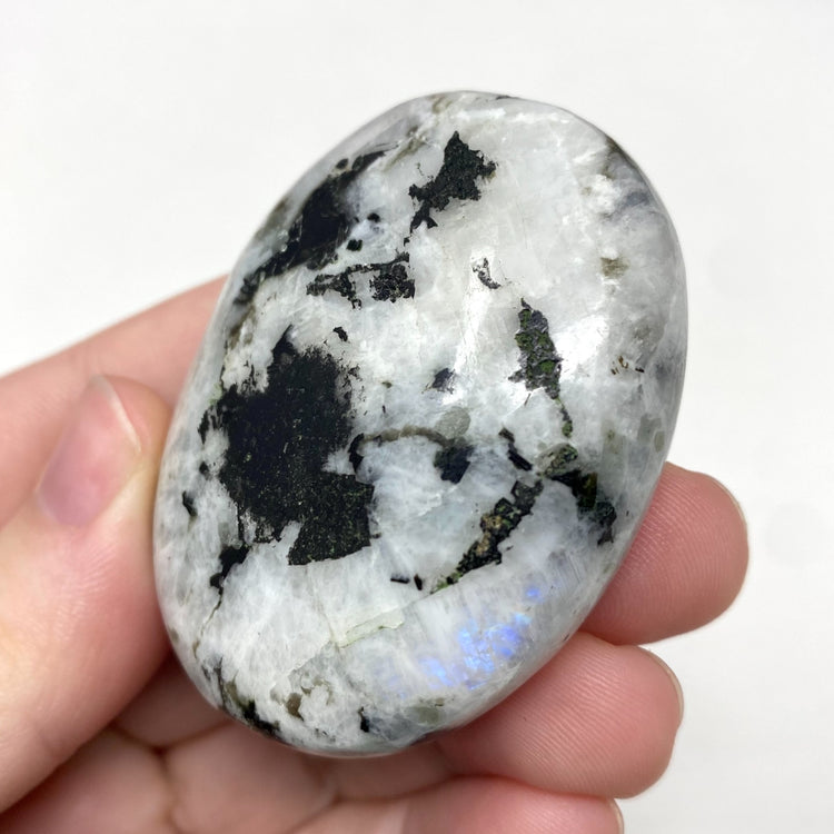 Rainbow Moonstone Crystal Palmstone