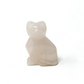 Small Rose Quartz Cat Carving