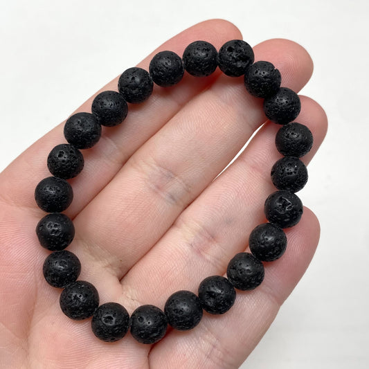 Lava Stone Bracelet 8mm Beads