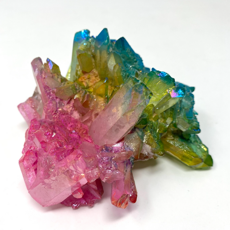 Medium Rainbow Aura Quartz Cluster